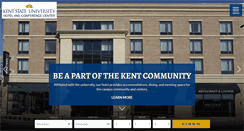 Desktop Screenshot of kentstatehotel.com